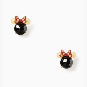 Disney X Kate Spade New York Minnie Studs -‎ Black - NWT